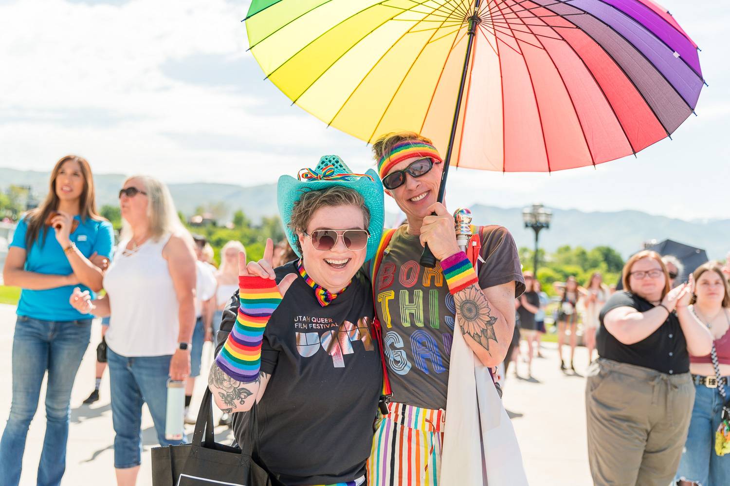 Young people at Pride