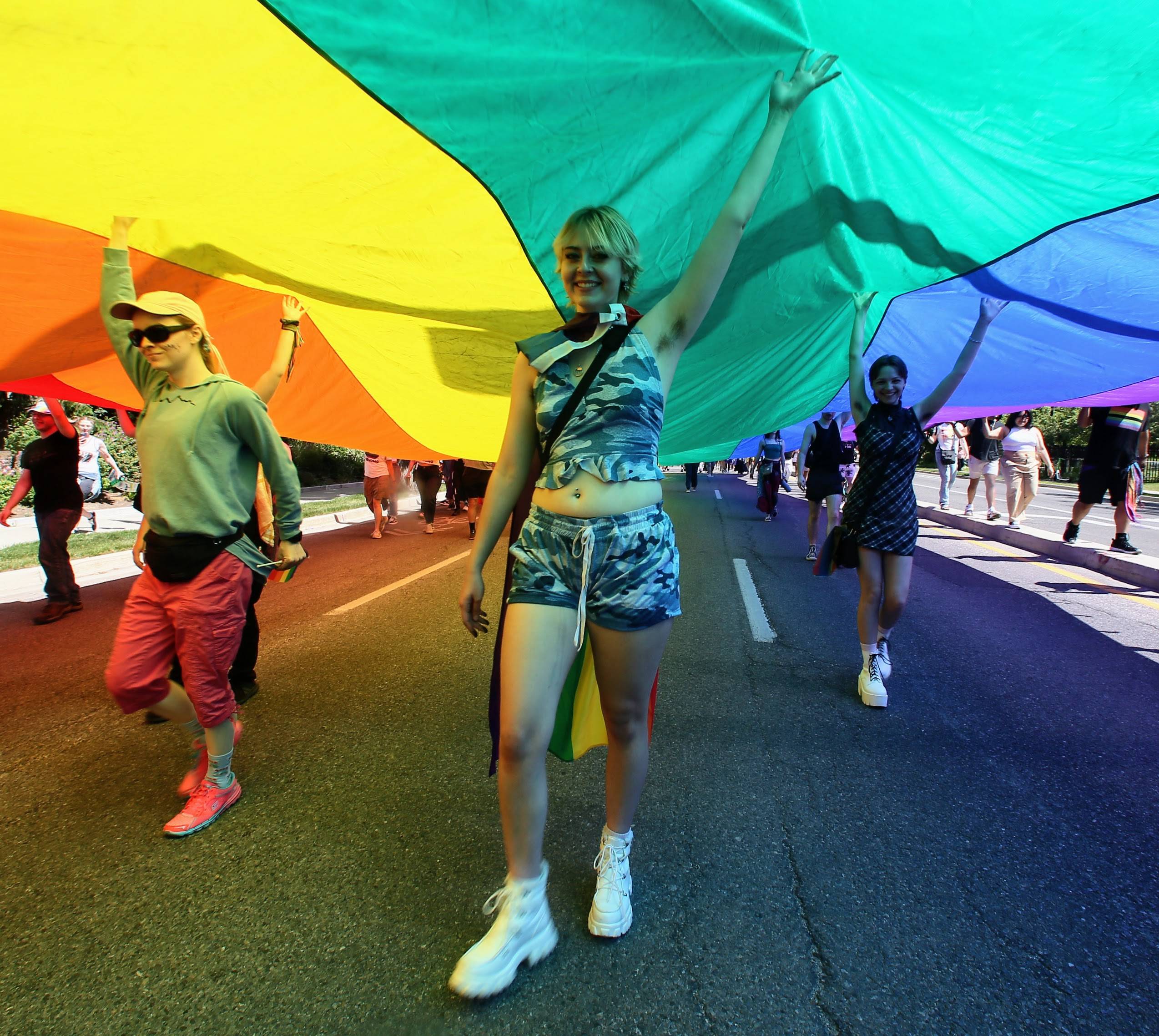 Young people at Pride
